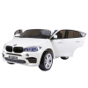 BMW X6M XXL dla 2 dzieci Biały SUV + Pilot + Ekoskóra